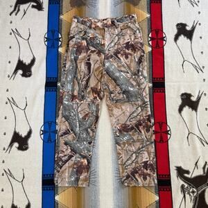 Vintage Y2K Wrangler Fusion 3-D Camo Camoflauge Double Knee Jeans Size 36x32